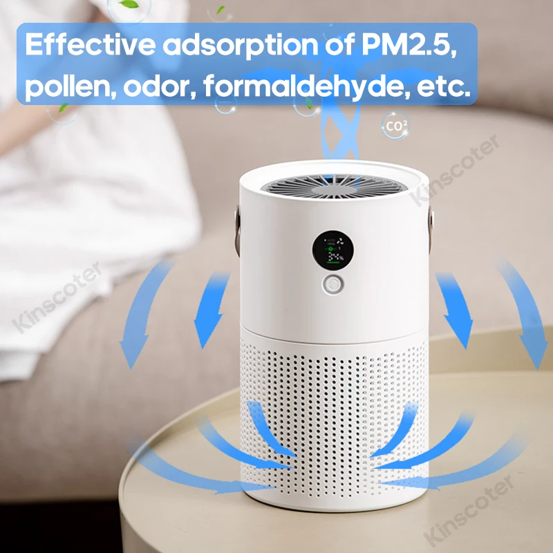 Household HEPA Air Purifier Wireless Portable Air Cleaner Adsorption Of Pm2.5 Dust Formaldehyde For Pollen Allergy Sufferers - Image 6